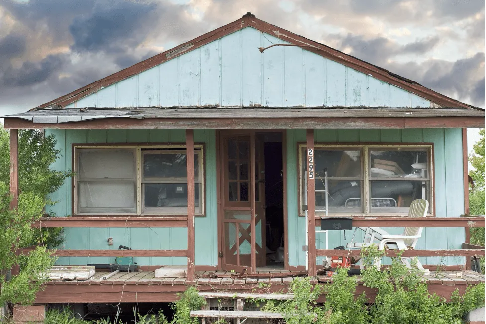 Distressed house